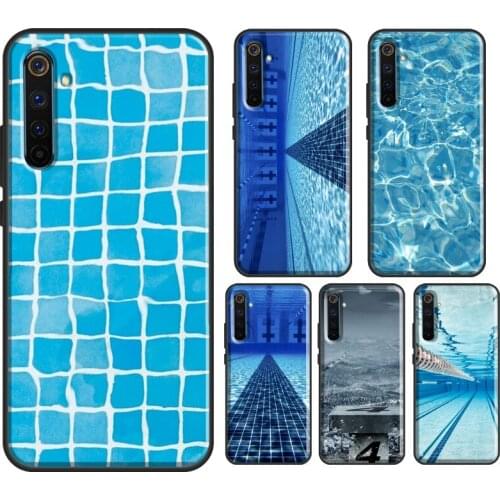 Swimming Pool Water Case For OnePlus 8 Pro 9 Pro 7T 8T Nord Cover For Realme 8 Pro Q3 7 6 Pro C3 C11 C15 C21
