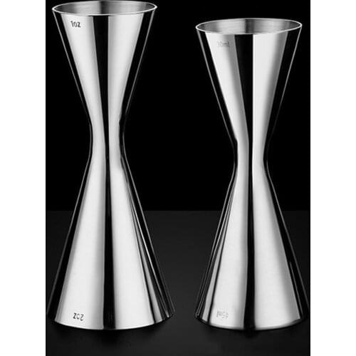 Double-headed Measuring Cup Cocktail Mixing Cup 304 Stainless Steel Ounce Glass Meter Integrated Cocktail Mixing Cup