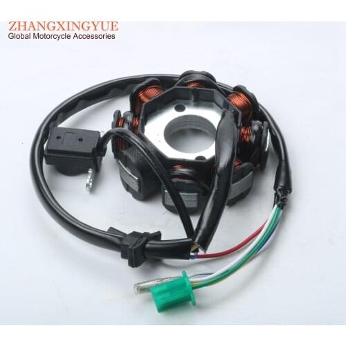 152QMI 157QMJ Magneto Stator Ignition Generator 8 Poles Coils GY6 Motorcycle Scooter Moped 125cc 150cc