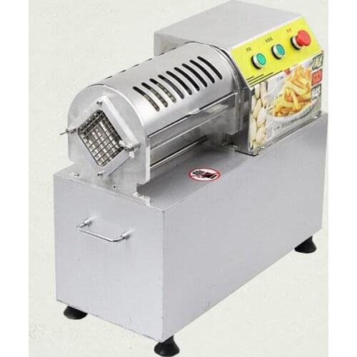 Commercial French Fry Cutter Vegetable Radish Cucumber Potato Slicer Machine Stainless Steel Electric Fries Machine 900W