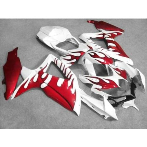 High quality Fairing kit for Suzuki gsxr 600 GSXR750 08 09 10 red flames fairings set K8 K9 GSXR 600 750 2008 2009 2010 K8 K9GZ7
