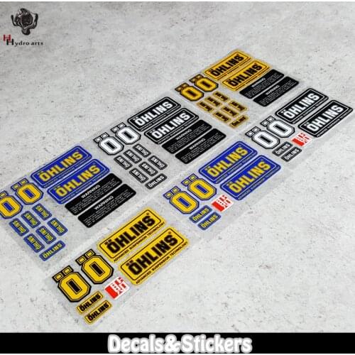 NO.L093 OHLINS Modified 3M Reflective Stickers MOTO GP Car Glass Sticker Waterproof Decals Racing Motorcycle