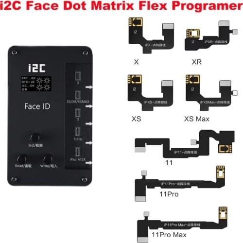 I2C Single One Face ID Dot Matrix Flex Repair Kit Flex Cable For iPhone X XR XS Max 11 11 Pro 11 Pro Max 12mini 12 pro 12 promax