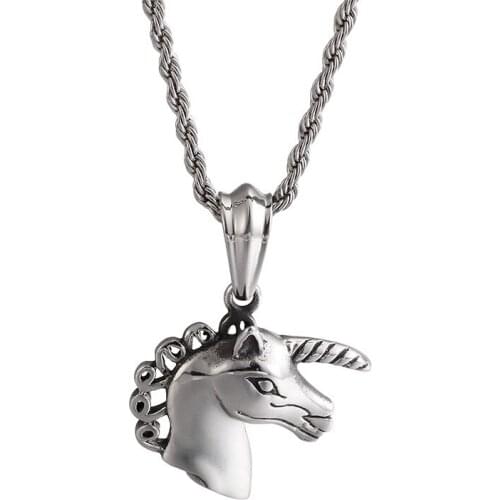 New jewelry pendants Titanium steel dream Pegasus good luck pendant titanium steel