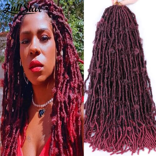 Full Star 24" Butterfly Locs Crochet Hair Distressed Butterfly Locs Crochet Braids Goddess Pre Looped Bob Locs Pre-Twist Braid
