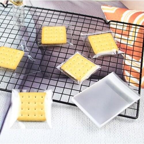 Transparent Cookie Bags Self Adhesive Seal Plastic Cookies Bags for Kids Birthday Gifts Wedding Party Decoration 1000pcs/lot
