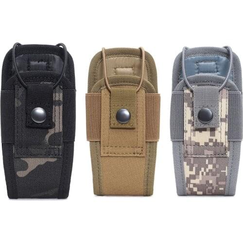 Molle Radio Walkie Talkie Pouch Holder Hunting Sport Interphone Carry Bag Camping Hiking Hunting Talkie Pouch Holder