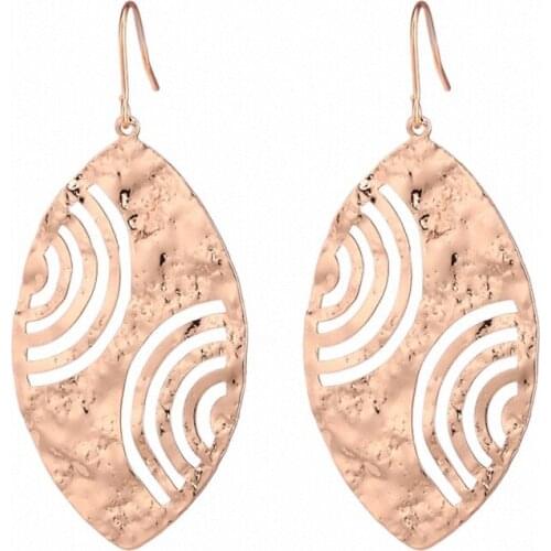 TONGKWOK Bohemia Exaggeration Dangle Earrings For Women Silk Thread Tassel Metal Long Chandelier Earrings #134171