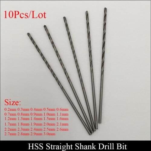 1.1mm 1.2mm 1.3mm 1.4mm 1.5mm AL Metal Wood Electric Power Tool High Speed Steel HSS Micro Mini Twist Straight Shank Drill Bit