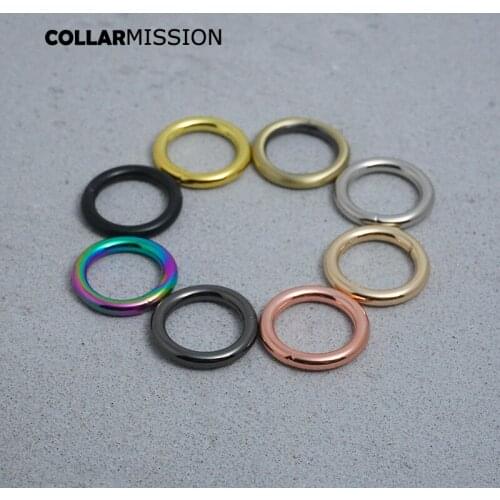 10pcs/lot Metal buckle for bag cat dog leash 20mm webbing o ring for backpack keychain diy accessory durable hardness 8 colours