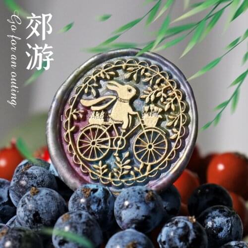 3CM Cute Rabbit Seal Head Replaceable Wax Seal Stamp Retro Antique Scrapbook Stamp Festival Craft Wedding Decor