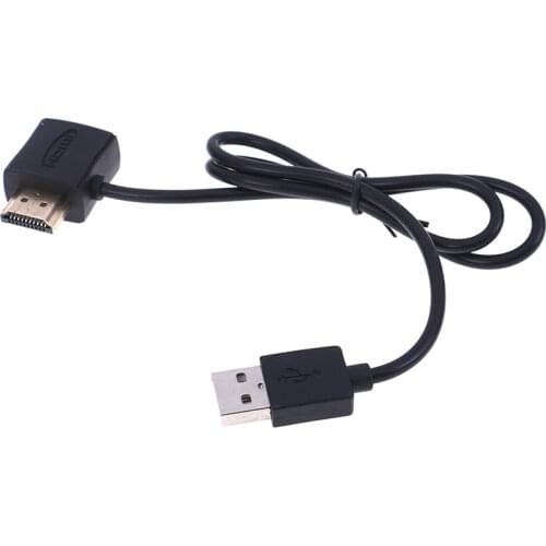 Portable 50CM USB 2.0 HDMI Male To Female Adapter Extender Power Supply Connector Cable For 1080P HDTV Male Cable Adapter