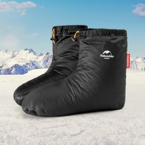 Naturehike Sleeping Bag Accessories Goose Down Slippers Camping Outdoor Soft Sock Unisex Warm Water Resistant Lightweight