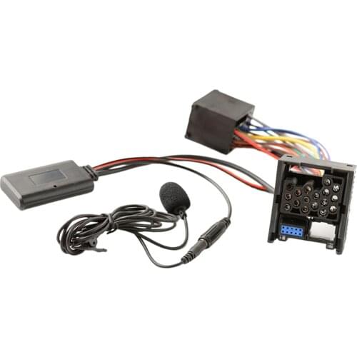 Bluetooth Music Audio Cable Adapter w/Microphone for BMW E46 3 Series 02-06