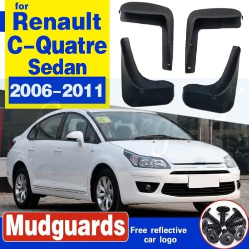 For Citroen C-Quatre 2006-2011 Sedan Auto Front Rear Mud Flaps Mudguards fender Mudflaps Splash Guards Soft plastic Accessories