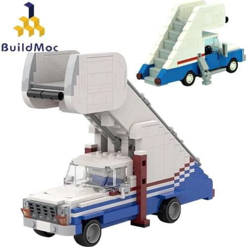 Buildmoc Technical Car Classic Comedy Arrested Development Stair Car Creator Stairway Truck Building Blocks Vehicles Kids Toys