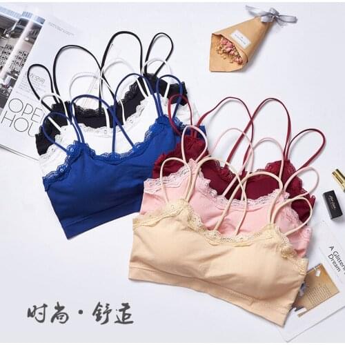 3D Sexy lace Lingerie Sport Bra Backless Strapless Top Bra Push Up Bralette Brassiere Women Underwear wrapped suspender vest