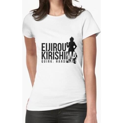 Bnha Eijirou Kirishima Quirk Typography Black Version T-Shirt Print Top