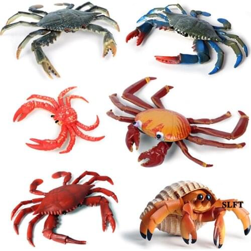 Kids children toys ocean sea animal model Supermarket butchery store shop decoration fake simulation lobster shrimp crab props