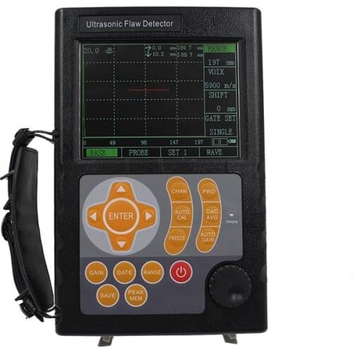 Measure range 0~1000mm Digital Ultrasonic Flaw Detector ndt ultrasonic flaw detector