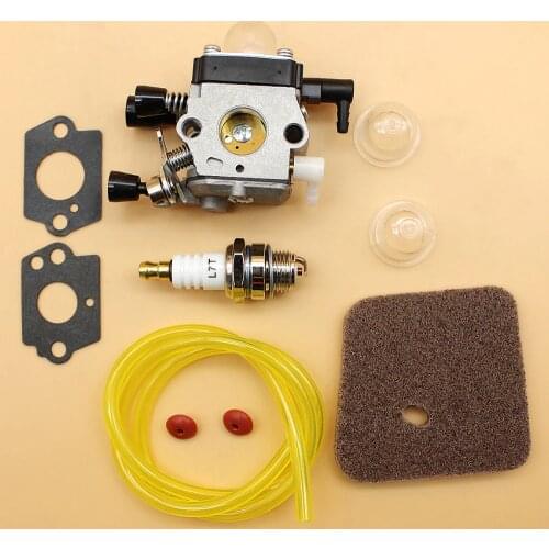 Carburetor Carb Check Valve Air Filter Fuel Hose Kit Fit STIHL FS38 FS55 FS80 FS85 FS45 FC55 FS75 FS76 Trimmer Brushcutter