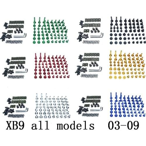 Motorcycle Complete Fairing Bolts Kit Bodywork Screws Fit For BUELL XB9 ALL MODELS 2003 2004 2005 2006-2009