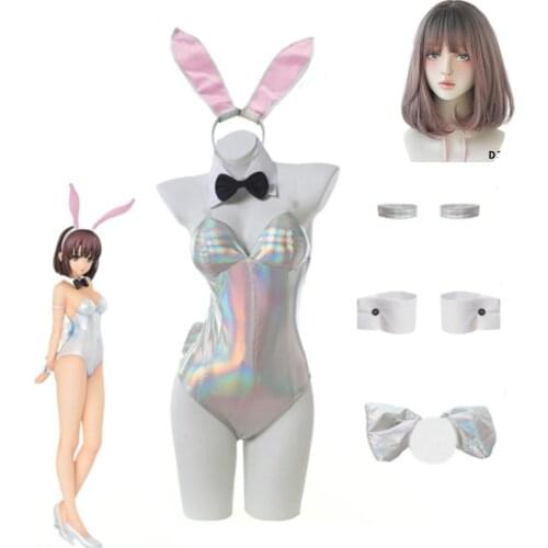 Megumi Kato Bunny Girl Cosplay Halloween Costume Sexy Anime Saenai Heroine no Sodatekata Costume Megumi Kato Jumpsuit
