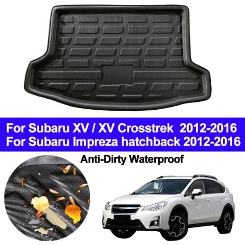 Car Rear Boot Cargo Liner Trunk Floor Carpets Tray Pad Mat For Subaru XV/ XV Crosstrek / Impreza Hatchback 2012 - 2014 2015 2016