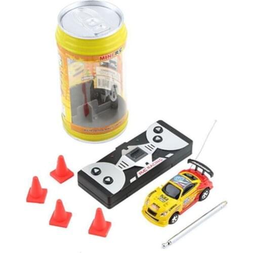 1Pcs Mini RC Toys Car Coke Can Mini Speed RC Radio Remote Control Micro Racing Car Toy Birthday Gift for Kids Children
