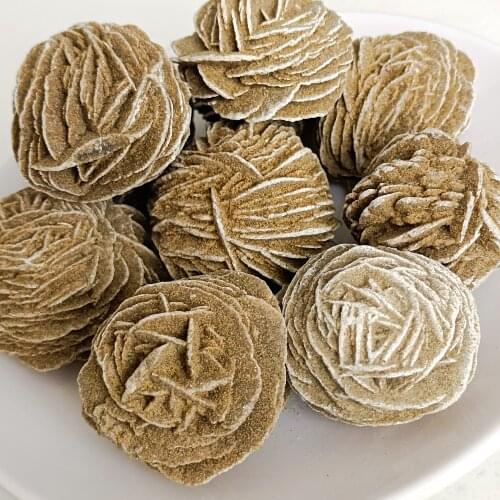 Natural Moroccan Desert Rose Stone Raw Stone Gem Mineral Specimen Decoration Mineral Process Collection Home Decoration