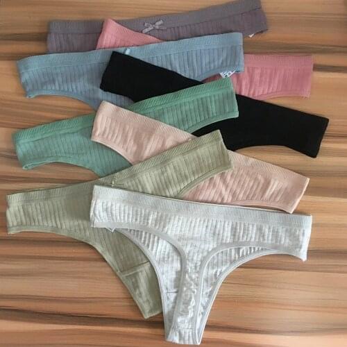 Fashion Lingerie Women Panties Plus Size Soft Cotton Underwear G String Sexy Underpants For Female Thong Panty Culotte Femme XXL