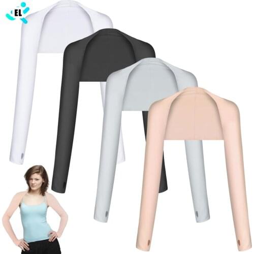 New Hot Cooling Shawl Arm Sleeves Sun Protection arm sleeves for women with Finger Hole