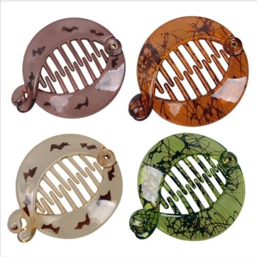 New European and American fashion womens hair clips, high-quality Oxford resin lentil clips, banana clip hair accessories