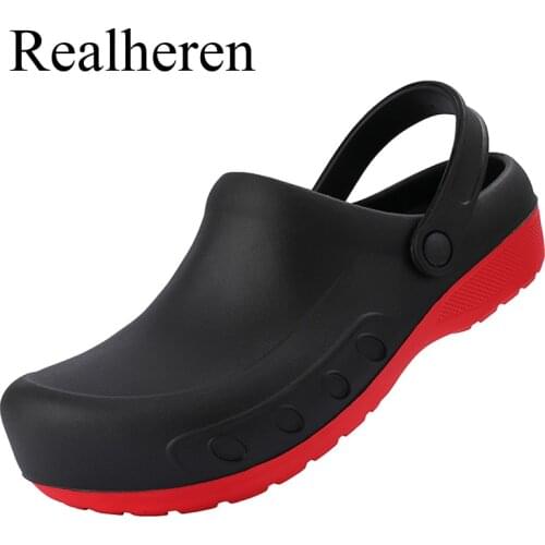 Chef Shoes Nurse Sandals Non-slip Waterproof Oil-proof Kitchen Work Shoes Hotel Restaurant Rubber Slippers 2011 New Fashion