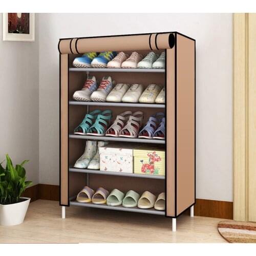 4/5/7/9 Layers Non-woven Organizer Holder Assemble Shoes Shelf Fabric Storage Shoe Rack Hallway Cabinet DIY Home Furniture