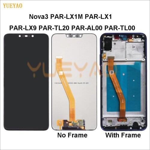 LCD For Huawei Nova 3 LCD With Frame Display Screen For Huawei Nova 3 Screen Display PAR-LX1 PAR-LX9 LCD