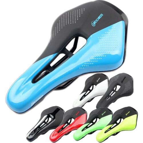 Mountain Bike Seat Hollow Bicycle Cushion Saddle PU Leather Breathable Comfortable Widen Lightweight Soft Seat For Bicycle