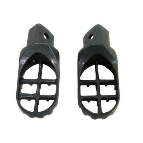 Motorcycle Grey STEEL FOOT PEGS PEG for 1987-2009 Yamaha PW50 PW80 PW 50 80 TW200 TW 200