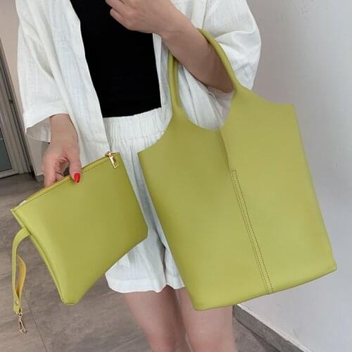 Fashion Design Shoulder Bag For Women Purse and handbag pu Leather female Totes Ladies hand bag Large capacity bolsa green