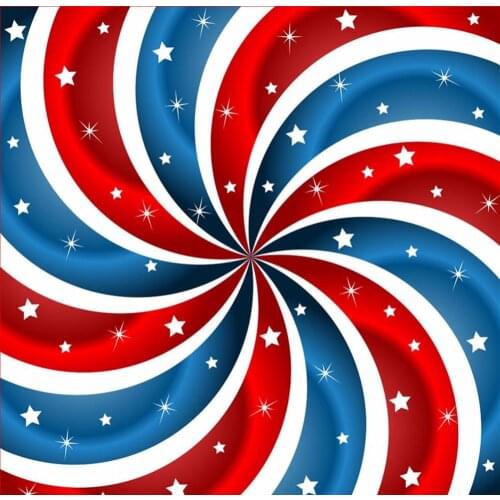 TR Vinyl Photography Background 5x7 Glitter White Spots Amercian Flags Color Backdrop for Kids Photo Studio Backgrounds