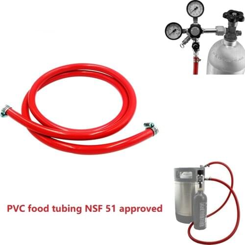 PVC Food Gas Line Hose Tubing 5/16 Inch ID & 9/16 Inch OD for Draft Beer Brewing 5ft 1.5m