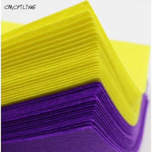 CMCYILING Purple Yellow 1mm Hard Felt Sheets For Felt Craft DIY Craft Arts Crafts & Sewing Scrapbook Hometextile