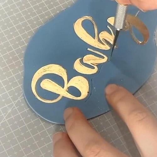 Baking Cake DecorationAcrylic Letter Alphabet Mold Biscuit Stamper Number Letter English Birthday Style 26 Random Stamper R1Z0