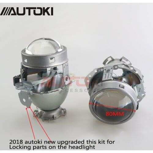 AUTOKI E55 Bi-Xenon HID D2S Projector Lens Replacement For Audi A6 C5 A6L S6/Benz W209 W219 W251 W212 R171 ML320 X164/BMW E65