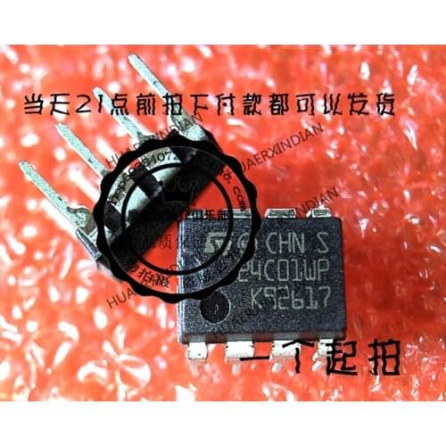 1Pieces new Original 24C01WP ST DIP8 In stock real picture