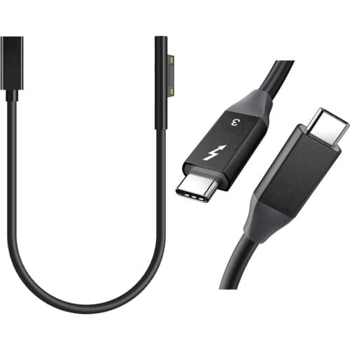 1 Pcs USB Type C PD 15V Power Charger Adapter & 1 Pcs For Thunderbolt 3 Cable 1 Feet 40Gbps 100W Charging Cable