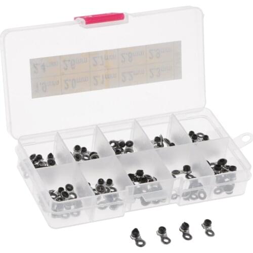 100Pcs/box Fishing Rod Guides Building Fishing Rod Eye Ring Rod Repair Kit