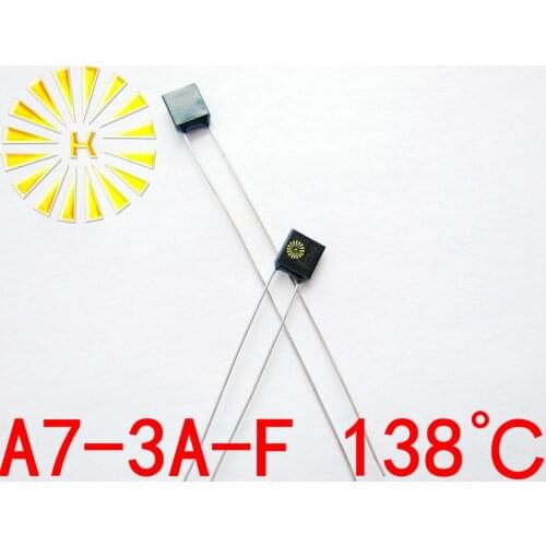 100% Original A7-3A-F 138 degree Thermal Cutoff RH138 Thermal-Links 3A 250V Black Square Temperature Fuse x 500PCS