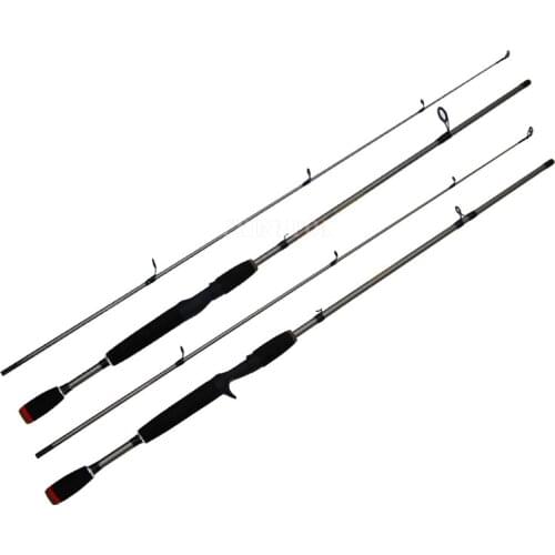 100Pcs/Lot 2018 New 1.8m 2 Segments Fishing Rod M Power Line wt.6-15lb Lure wt.1/8-3/4oz Carbon Spinning Casting Fishing Rod