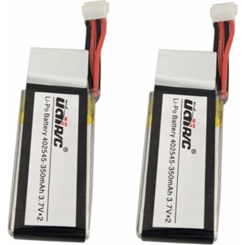 2PCS 3.7V 350mah lithium Battery For UDI U818A WiFi FPV U845A U945 WiFi RC Four-axis Aircraft Spare Parts UAV Battery